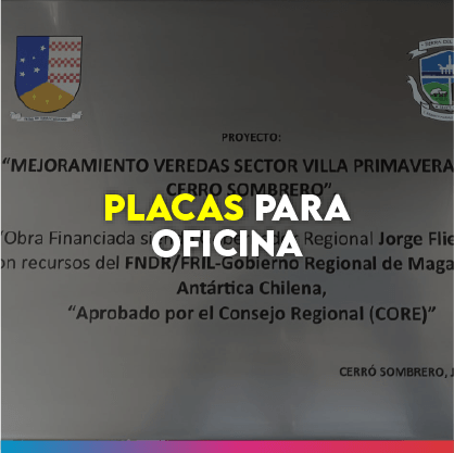 Placas para oficina